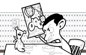 Mr Bean coloring pages for kids