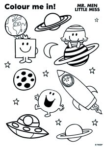 Mr. Men And Little Miss Coloring: In Space