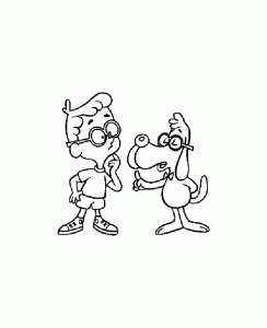 coloring-page-mr-peabody-&-sherman-free-to-color-for-children