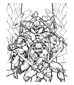 Free Ninja Turtles Drawing To Download And Color