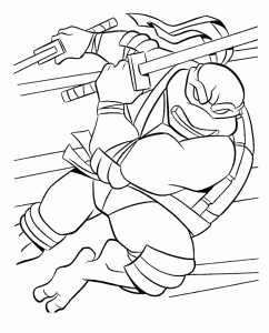 Ninja Turtles coloring pages for kids