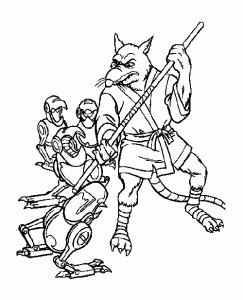 Ninja Turtles Coloring Page To Download For Free