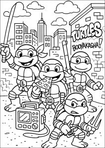 Pizza loving masked heroes