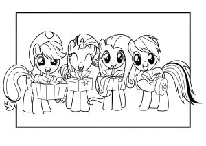 Four Little Ponies