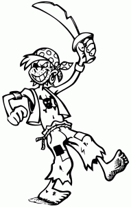 Pirate coloring pages to print