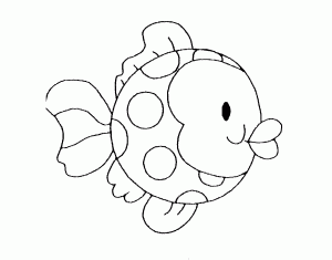 Printable fish coloring pages for kids