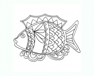 Fish image to download and color