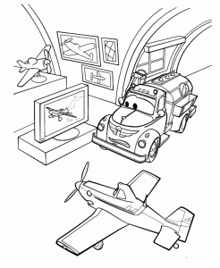Planes  Disney  Coloring Page For Kids