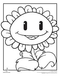 Plants vs Zombie coloring pages to print