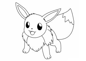 Eevee : Incredible Coloring page