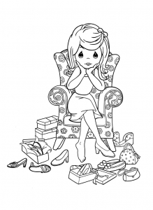 Free Precious Moments coloring pages