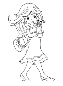 Precious Moments coloring pages for kids
