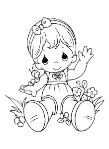 Free Precious Moments Drawing To Download And Color