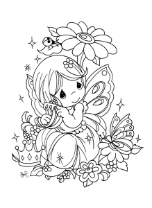 Free Precious Moments Coloring Page