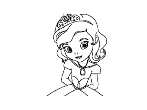 Princess Sofia Coloring Page  Disney  To Print For Free
