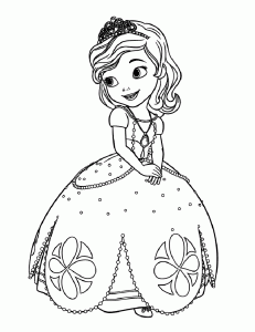 Princess Sofia (Disney) coloring pages for kids