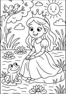 Princess with a frog