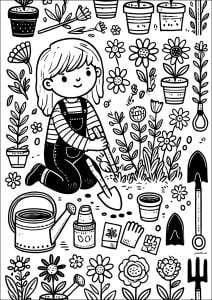 Young gardener