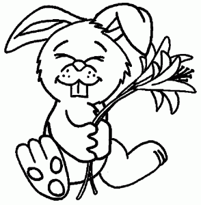 Free rabbit coloring pages to download