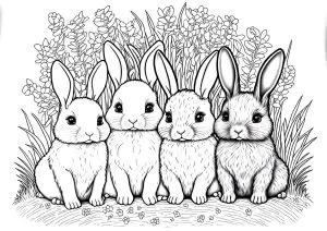 Four Little Bunnies