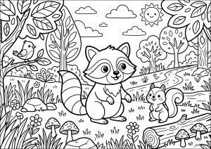 The curious mouse and his friends