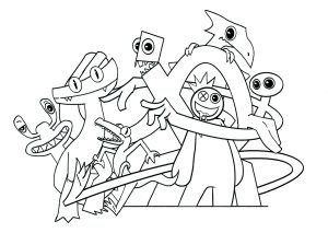 Drawing Inspired By Rainbow Friends Characters