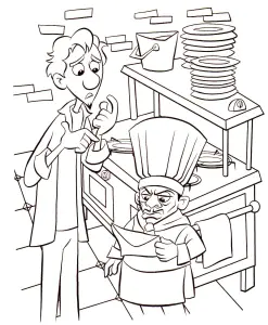 Ratatouille Coloring Page For Kids