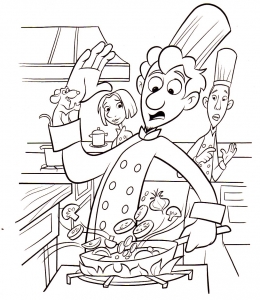 Free Ratatouille drawing to download and color