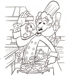 Free Ratatouille drawing to download and color