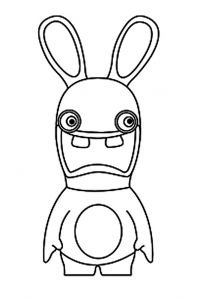 Rabbids coloring pages for kids