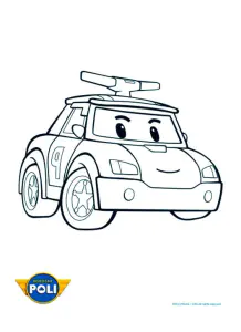 Robocar Poli Coloring Page To Print