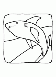 Free shark coloring pages