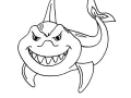 Shark Image To Download And Color