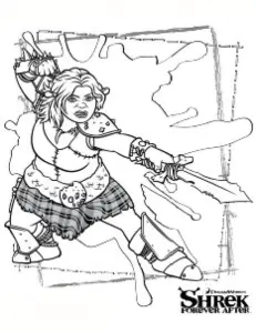 Shrek Coloring Page To Download