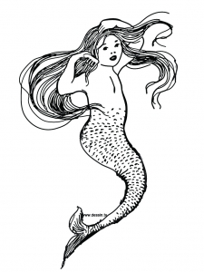 Mermaids Image To Print And Color
