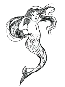 Mermaids Image To Print And Color