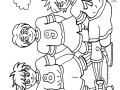 Soccer coloring pages for kids