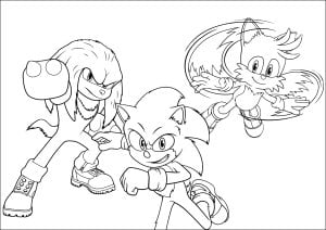 Sonic free to color for children
