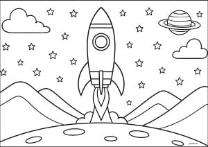 Rocket Taking Off
