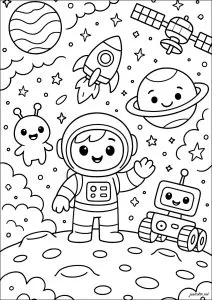 Space Explorer and His Friends