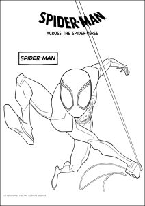 Miles Morales - Spider-Man : Into the Spider-Verse Coloring Pages