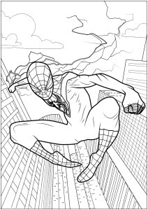 Spider-Man and buildings