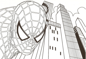 Free printable Spiderman coloring pages