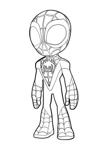 Adventures of masked heroes - Spidey and His Amazing Friends Coloring Pages
