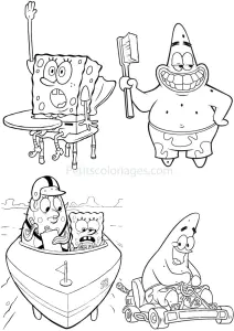 Spongebob Coloring Page For Kids