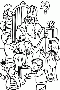 St. Nicholas coloring pages for children