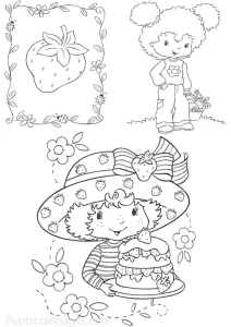 Strawberry Shortcake Coloring Page For Kids