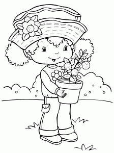 Strawberry Shortcake coloring pages to print for free