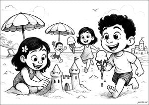 A day of fun on the beach