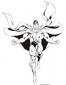 coloring-page-superman-to-download-for-free